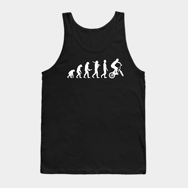 Funny BMX Evolution Gift For BMX Riders Tank Top by OceanRadar